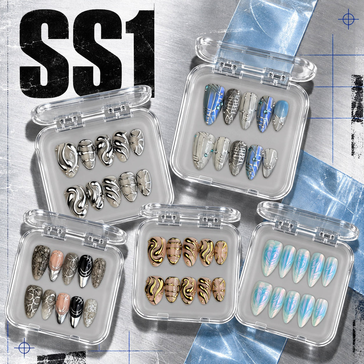 Collection SS1 de press-on nails NELI