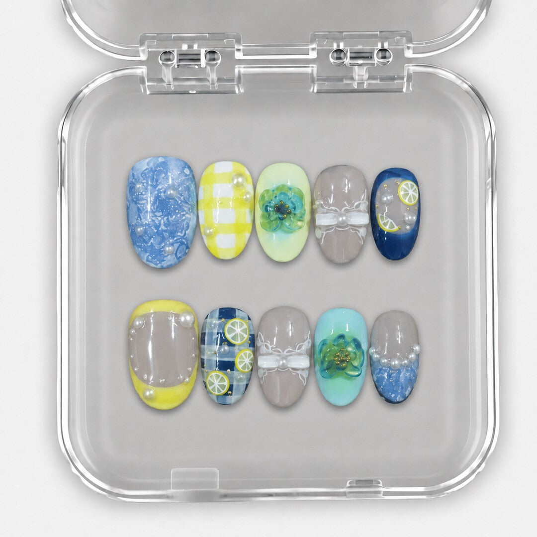 Amalfi Squeeze – Press-On Nails NELI SUMMER 2026