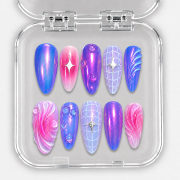 Cosmic Candy – Press-On Nails NELI – Amande Moyenne