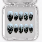 Press-on nails NELI – Emerald Web Mini – coffret de 10 ongles