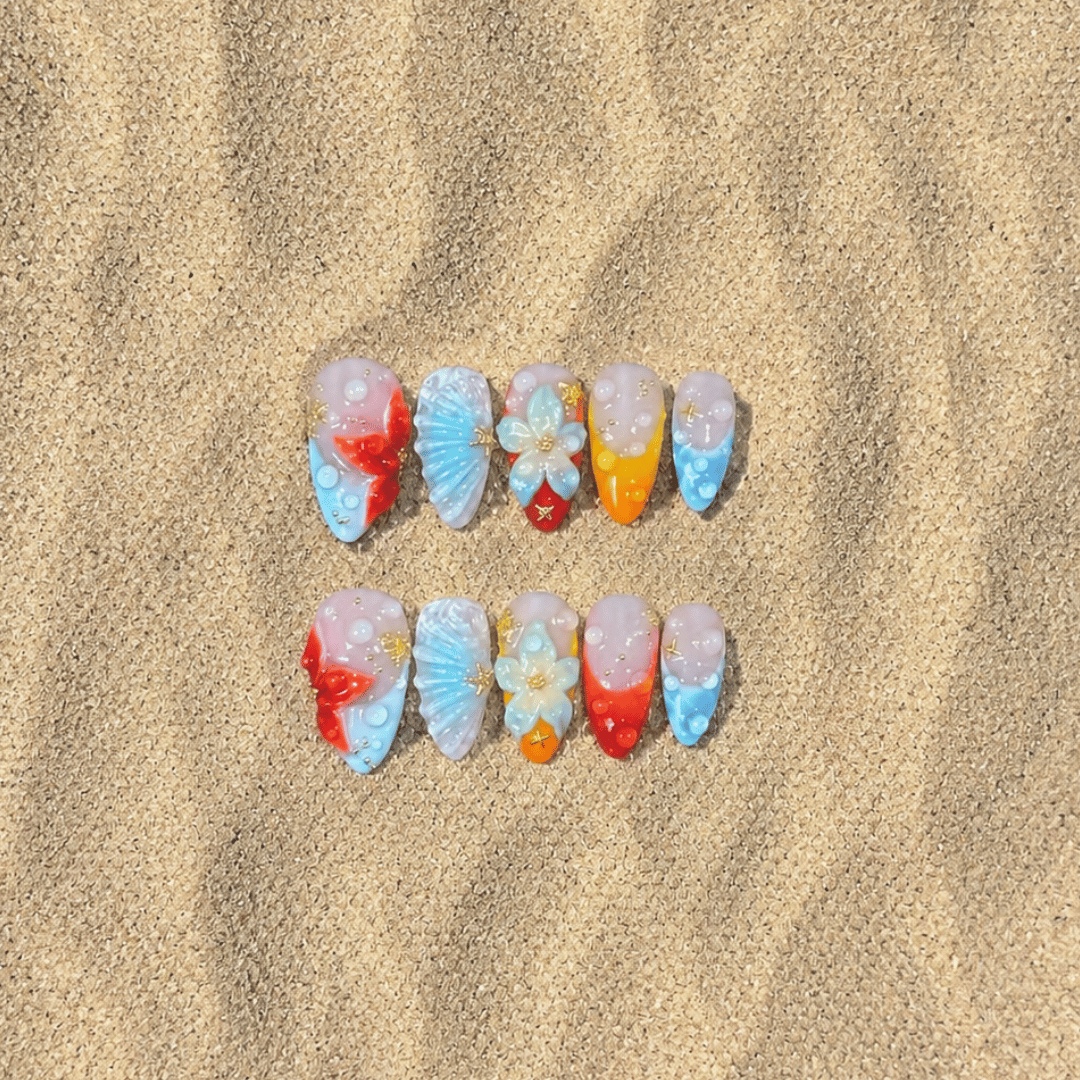 Sunset Reef – Press-On Nails NELI SUMMER 2026